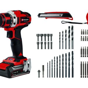 Einhell TRAPANO AVVITATORE A BATTERIA TE-CD 18/40 Li +69 acc.(1×2,5 ah)