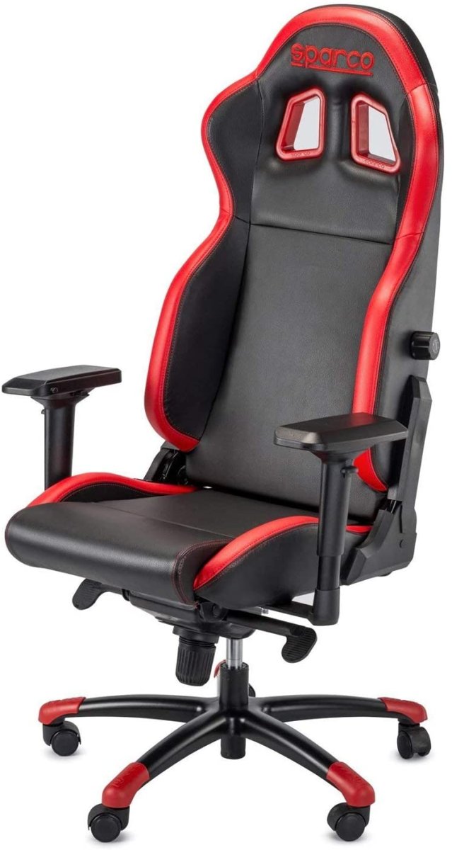 SPARCO SEDIA DA UFFICIO NERO/ROSSO