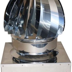 COMIGNOLO GIREVOLE CON ASPIRATORE IN ACCIAIO INOX  BASE QUADRATA – VARIE MISURE