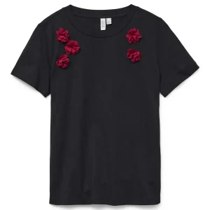 T-SHIRT FINETTE VERO MODA DA DONNA NERO