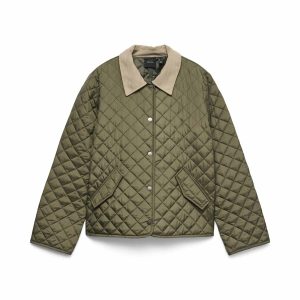 Vero Moda VMALBA, giubbotto corto unisex in verde kalam