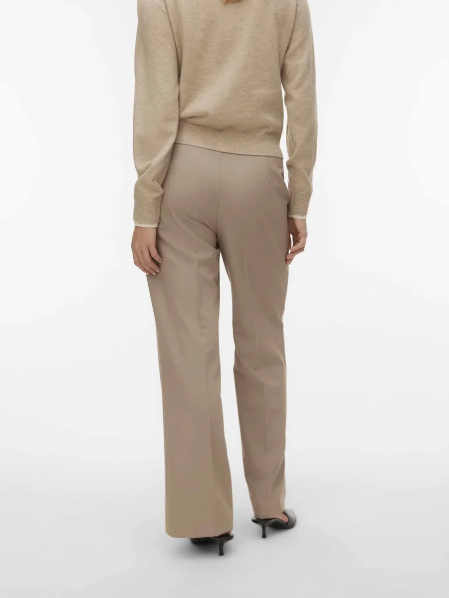 Pantaloni a zampa in velluto millerighe Vero Moda argento unisex - immagine 4