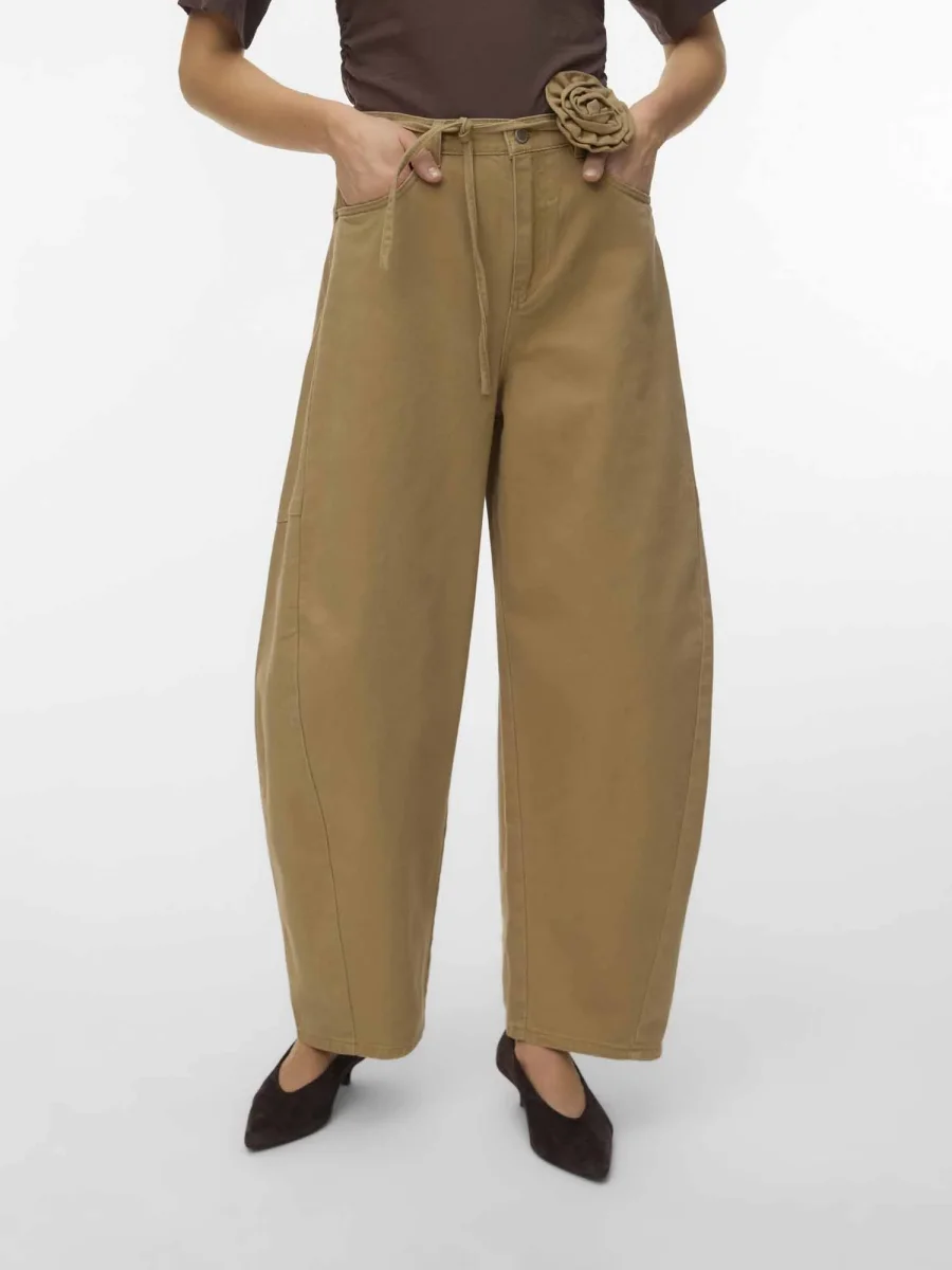 Jeans wide fit Kaitlin unisex in colore kelp - immagine 2