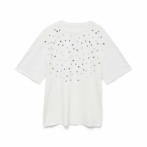 T-shirt donna Vero Moda 10349667 bianca a maniche corte