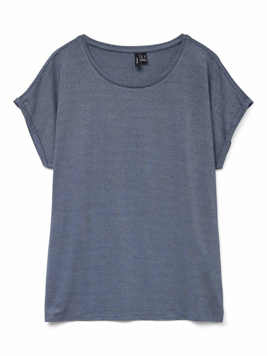 T-shirt Vero Moda Lava unisex adulto in colore china con lurex - immagine 3