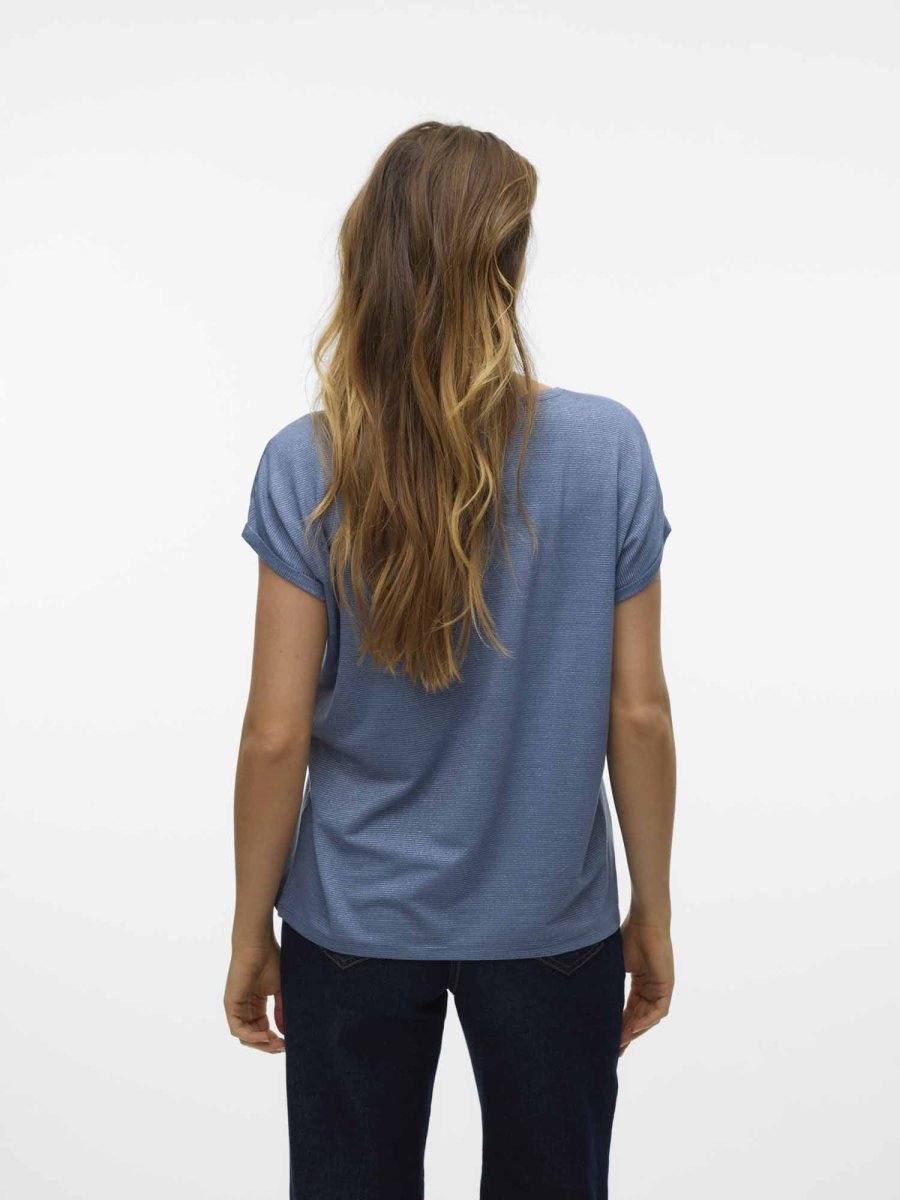 T-shirt Vero Moda Lava unisex adulto in colore china con lurex - immagine 4