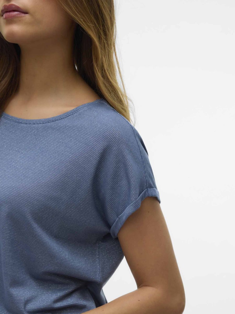 T-shirt Vero Moda Lava unisex adulto in colore china con lurex - immagine 5