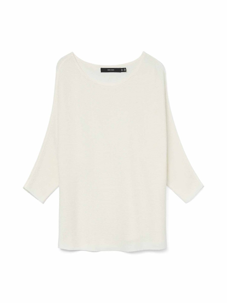 Vero Moda Vmnora, pullover con scollo a barca unisex adulto bianco - immagine 3