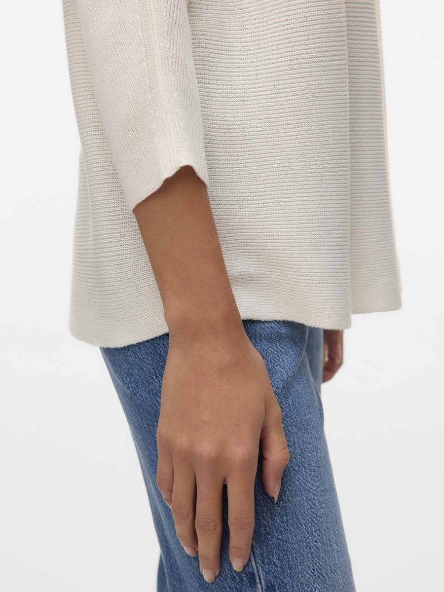 Vero Moda Vmnora, pullover con scollo a barca unisex adulto bianco - immagine 5