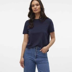 T-shirt unisex Vero Moda Paulina in blu sky