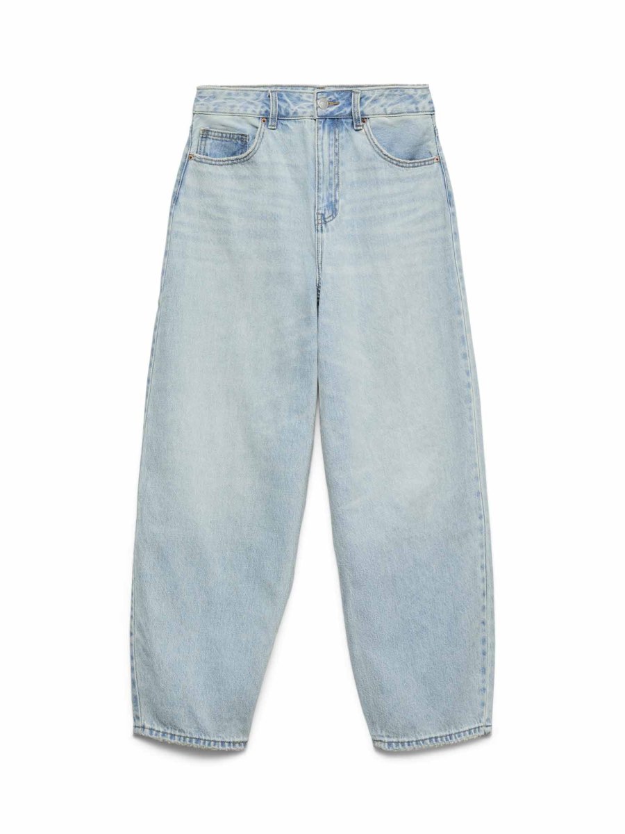 Jeans Vero Moda Billie a vita alta e barrel fit unisex adulto - immagine 3