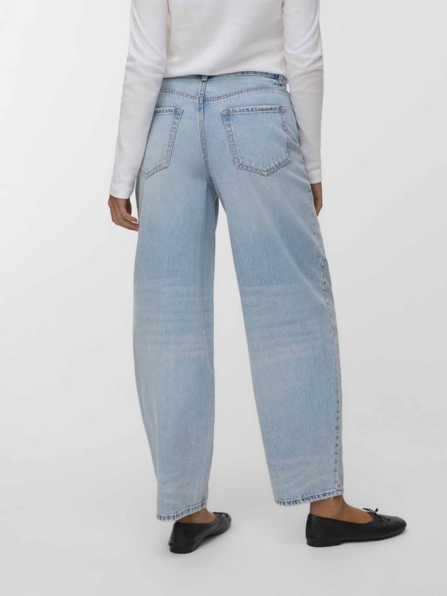 Jeans Vero Moda Billie a vita alta e barrel fit unisex adulto - immagine 4