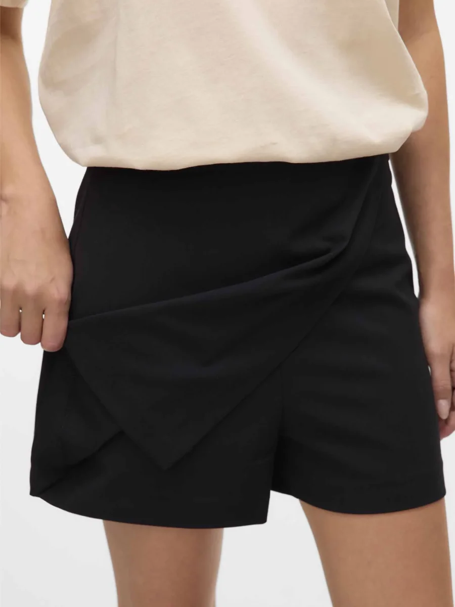 Shorts Vmmelina high waist unisex nero dal taglio regular - immagine 5