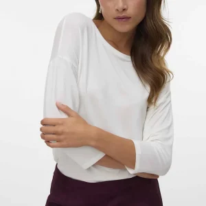 T-shirt unisex Vero Moda basic maniche corte color snow