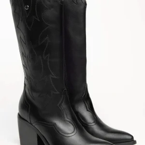 STIVALI TEXANI ALTI NEROGIARDINI DA DONNA NERO