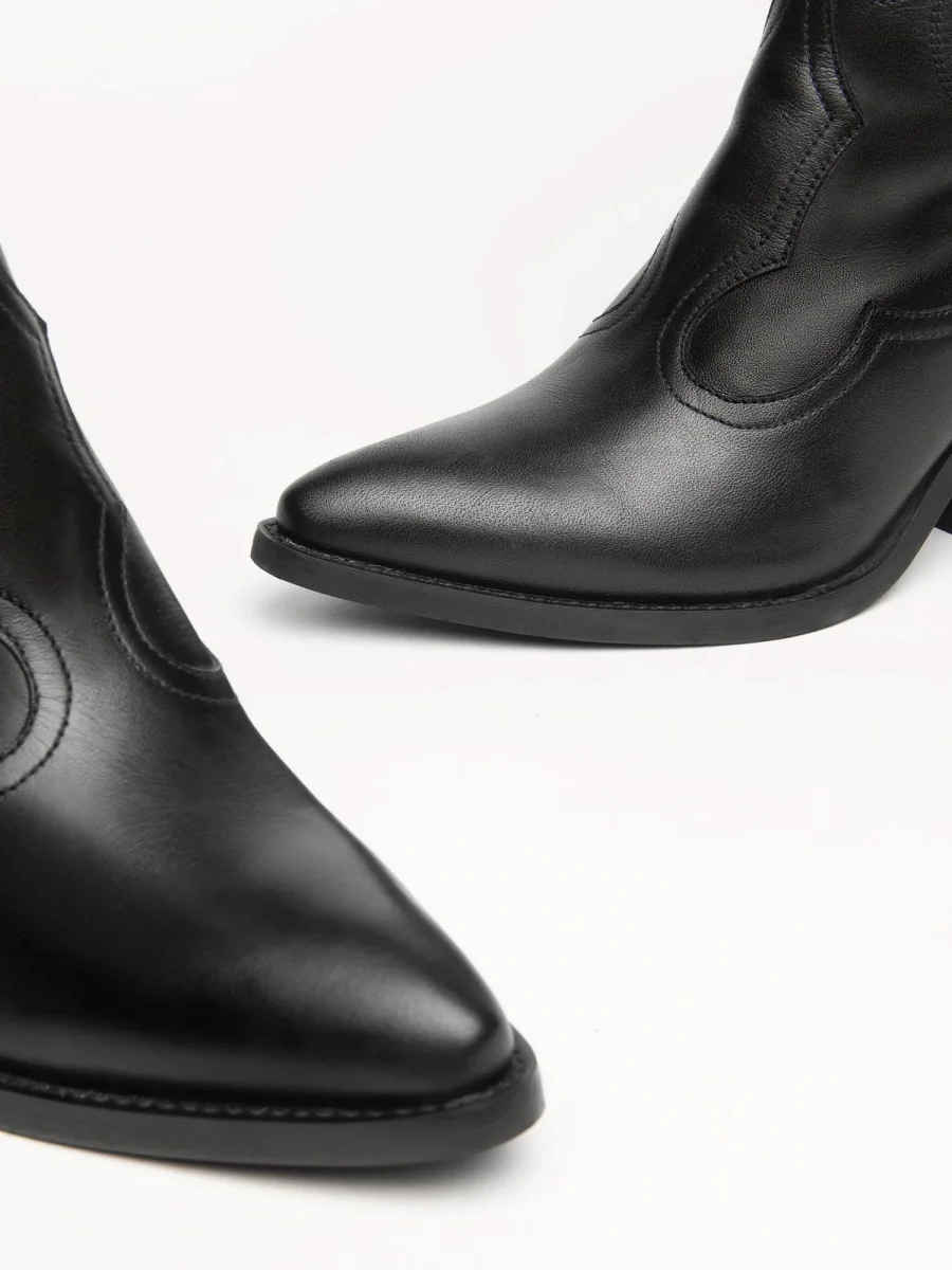 STIVALI TEXANI ALTI NEROGIARDINI DA DONNA NERO - immagine 5