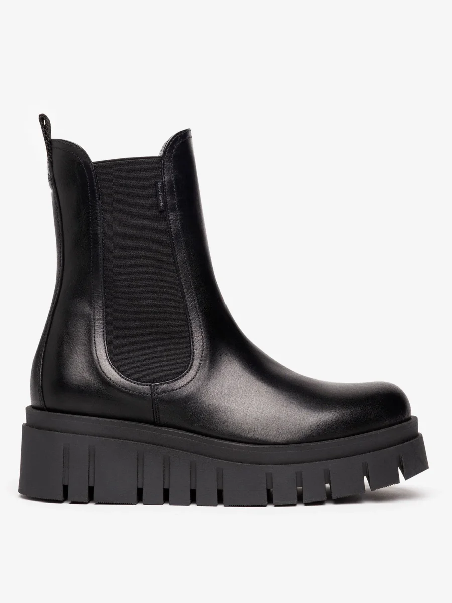 STIVALETTI CHELSEA CON PLATFORM NEROGIARDINI DA DONNA NERO - immagine 3