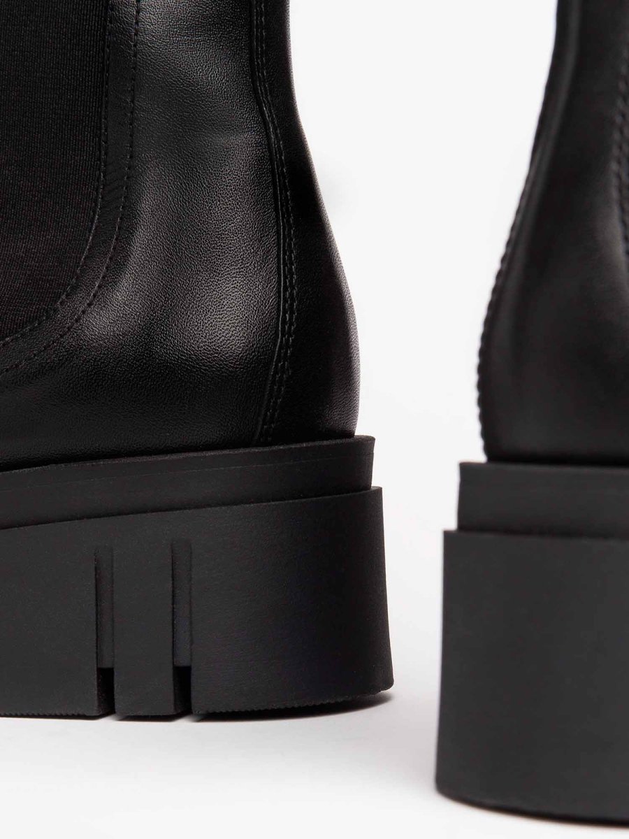 STIVALETTI CHELSEA CON PLATFORM NEROGIARDINI DA DONNA NERO - immagine 4