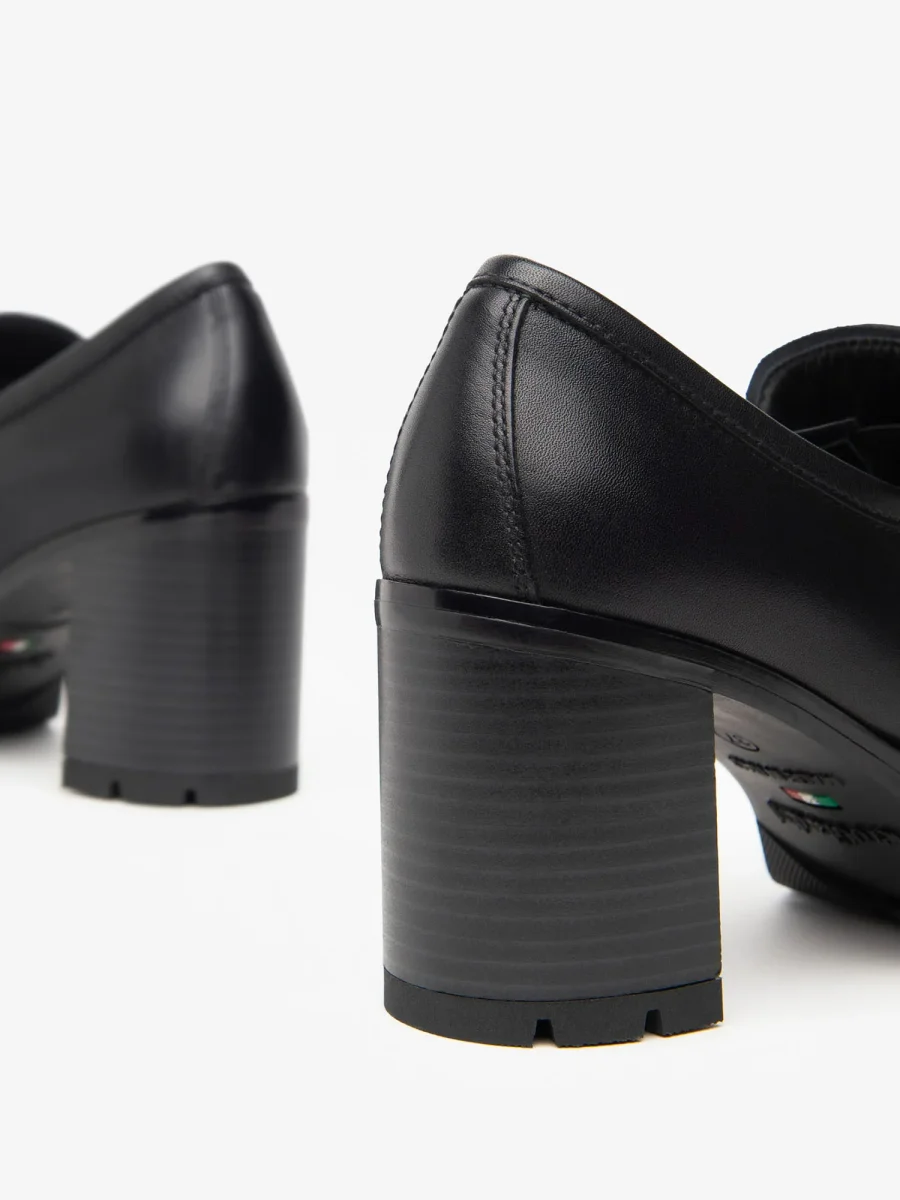 MOCASSINI CON TACCO NEROGIARDINI DA DONNA NERO - immagine 4