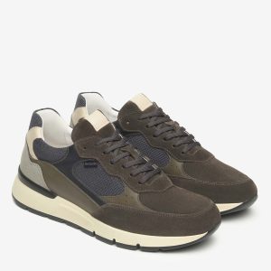 SNEAKERS SCAMOSCIATE NeroGiardini DA UOMO OLIVA