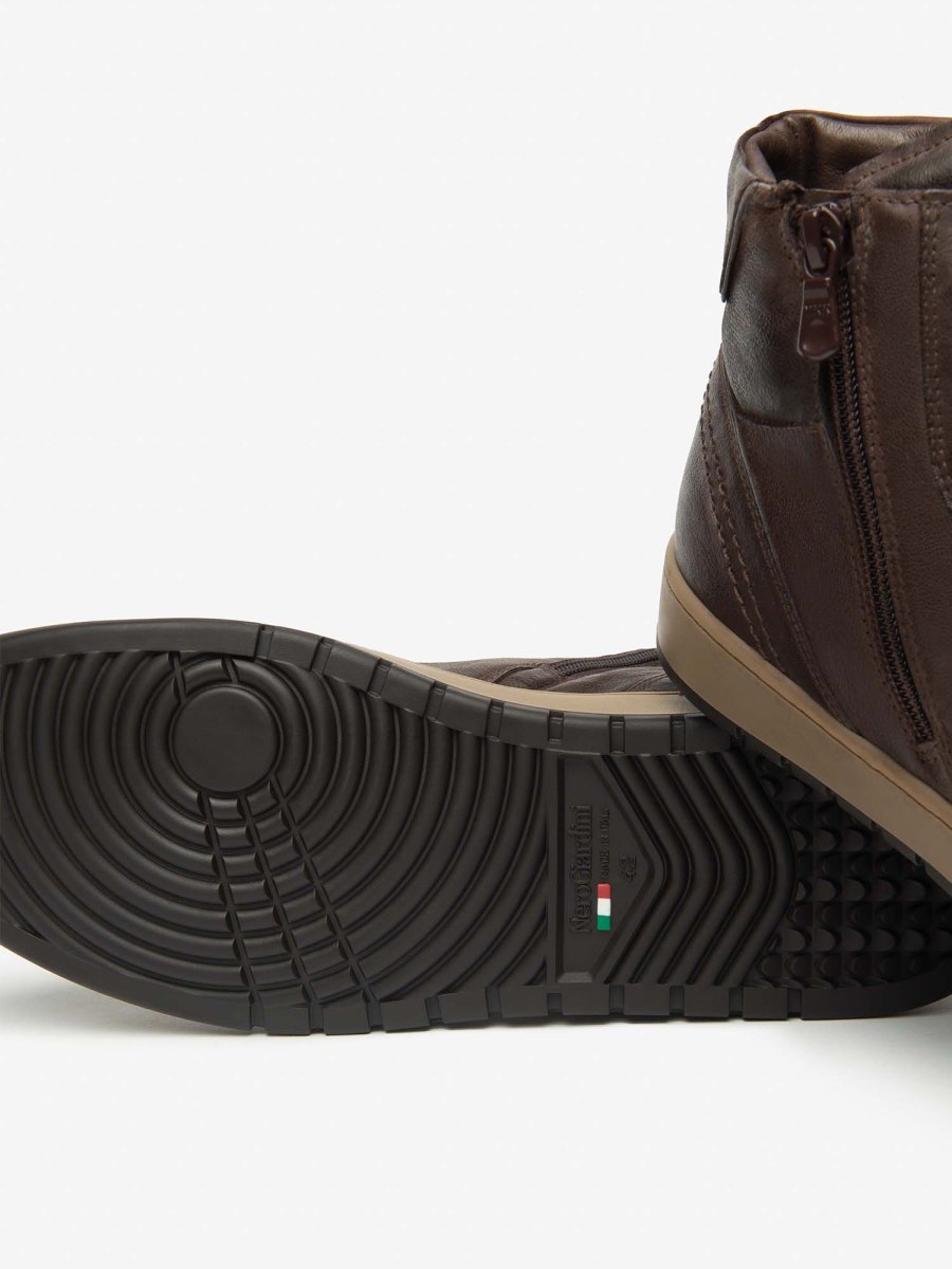 SNEAKERS ALTE NeroGiardini DA UOMO TESTA DI MORO - immagine 5