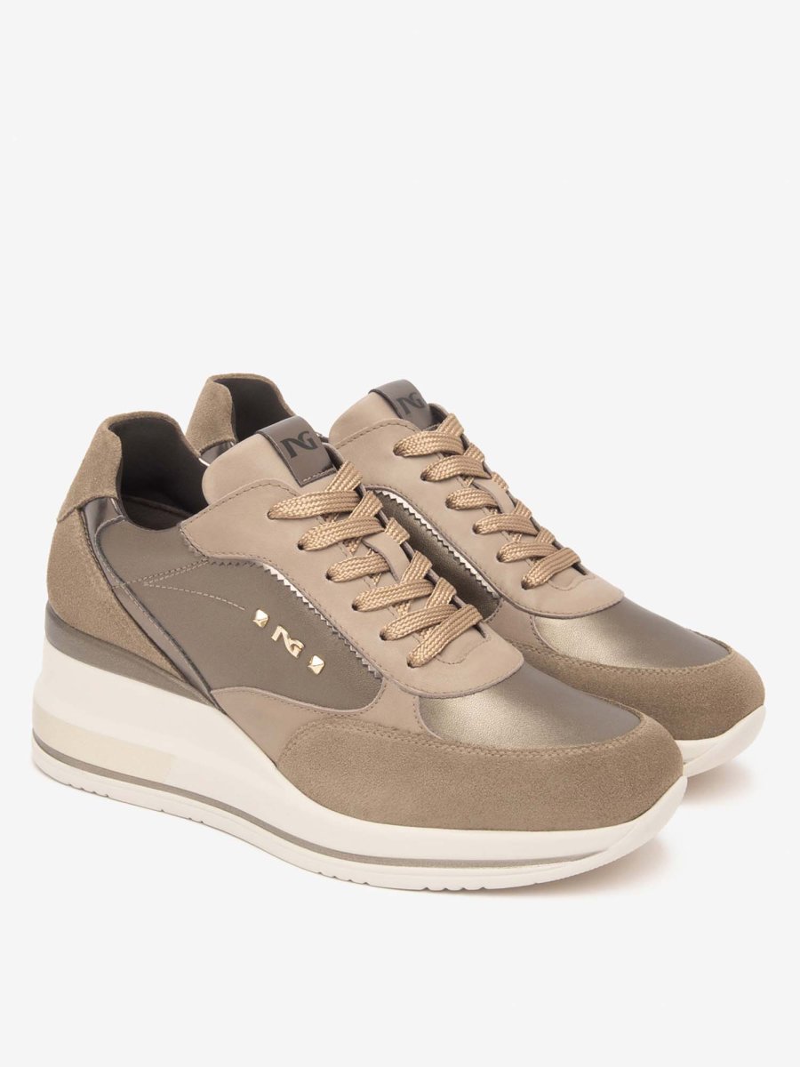 SNEAKERS CON ZEPPA NeroGiardini DA DONNA ARGILLA - immagine 2