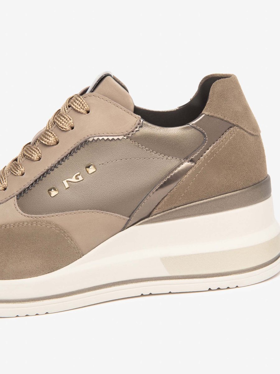 SNEAKERS CON ZEPPA NeroGiardini DA DONNA ARGILLA - immagine 4