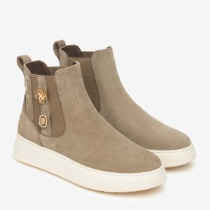 STIVALETTI CHELSEA CON ELASTICO NeroGiardini DA DONNA ARGILLA