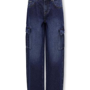 JEANS HARMONY WIDE CARGO ONLY DA BAMBINA DARK DENIM