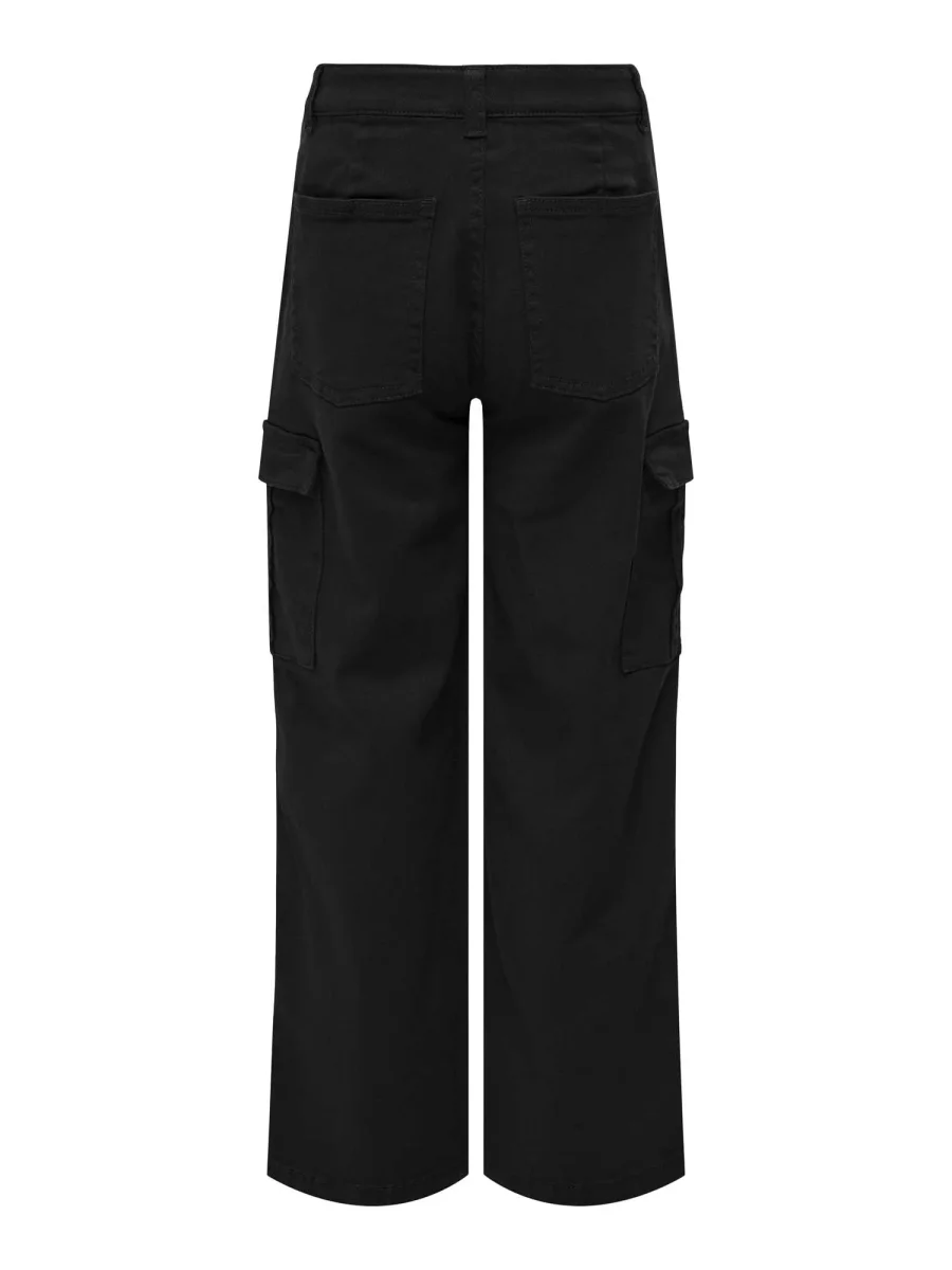 Pantaloni cargo Kogyarrow-Vox neri per bambina con vestibilità dritta - immagine 4