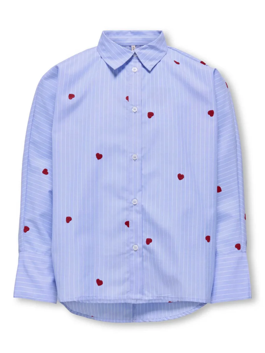 Camicia Only Jr unisex in tessuto color Moon versatile e moderna - immagine 2