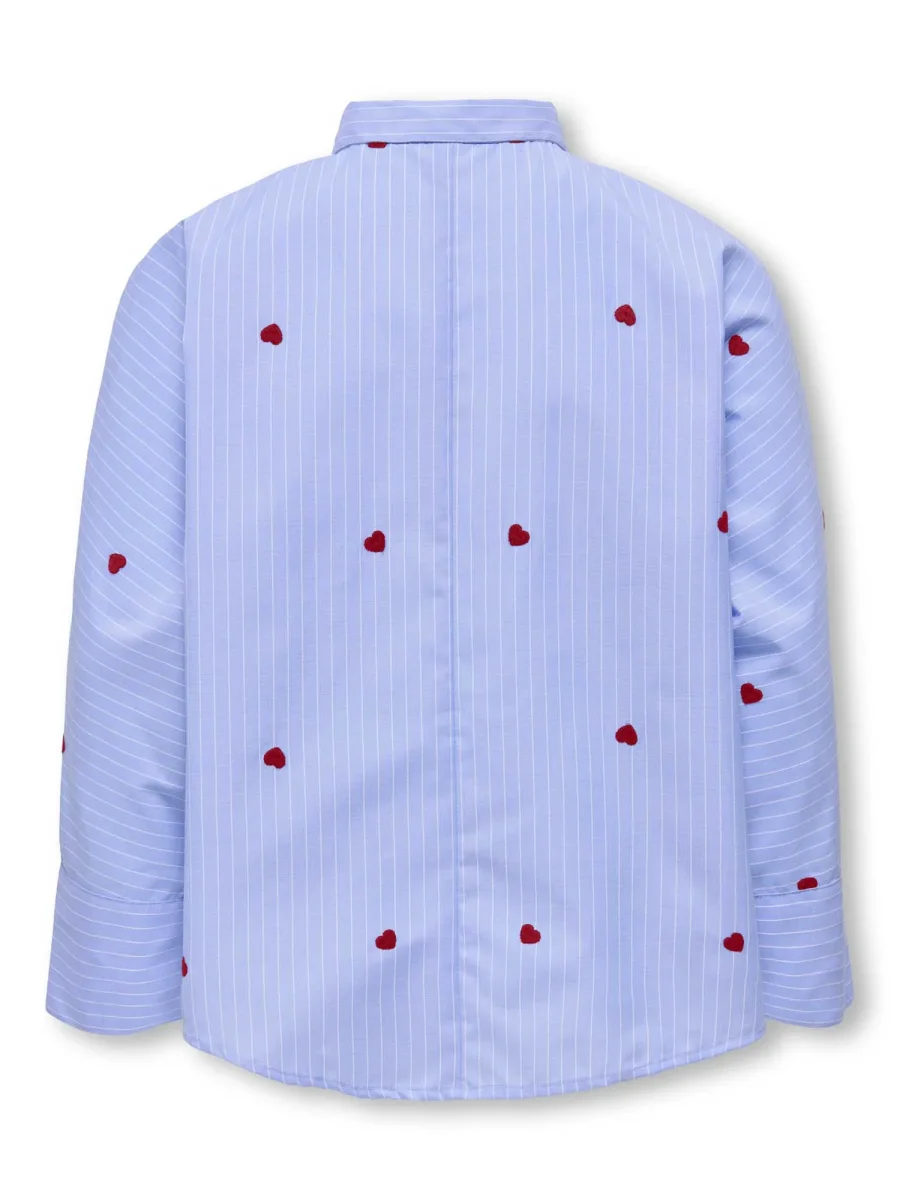 Camicia Only Jr unisex in tessuto color Moon versatile e moderna - immagine 3