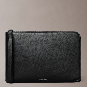 BORSETTA SAFFIANO CALVIN KLEIN DA UOMO NERO