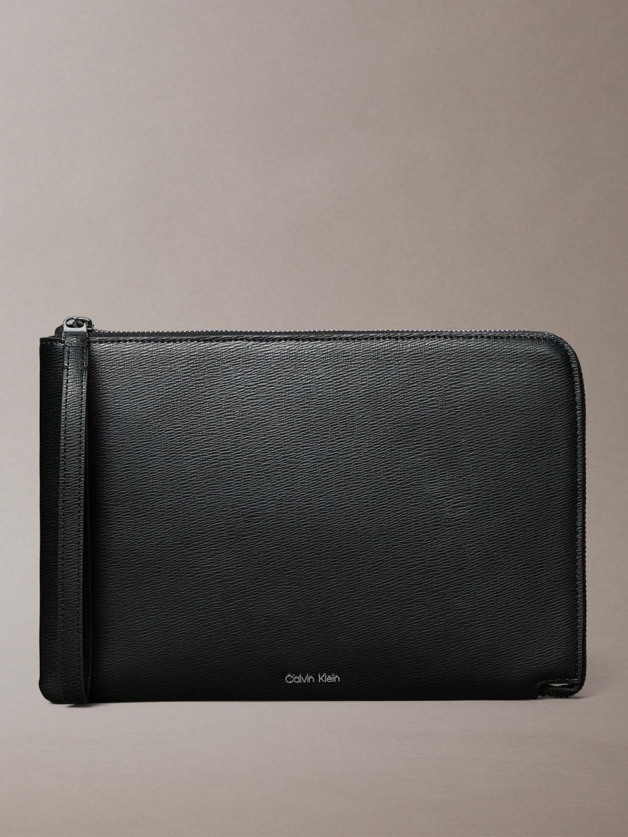 BORSETTA SAFFIANO CALVIN KLEIN DA UOMO NERO - immagine 2