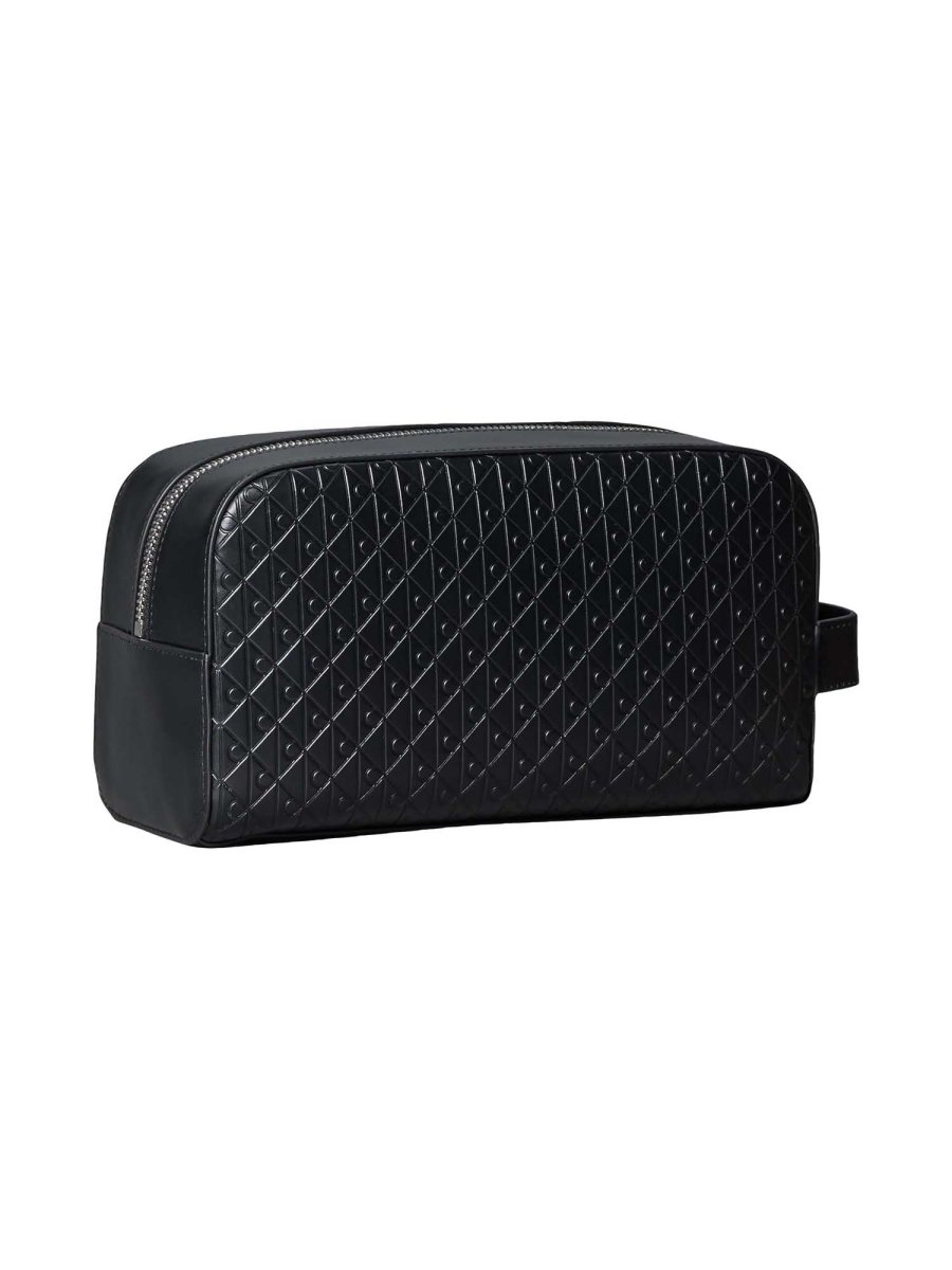 PORTATTUTTO NERO CALVIN KLEIN EMBOSSED DA UOMO - immagine 3