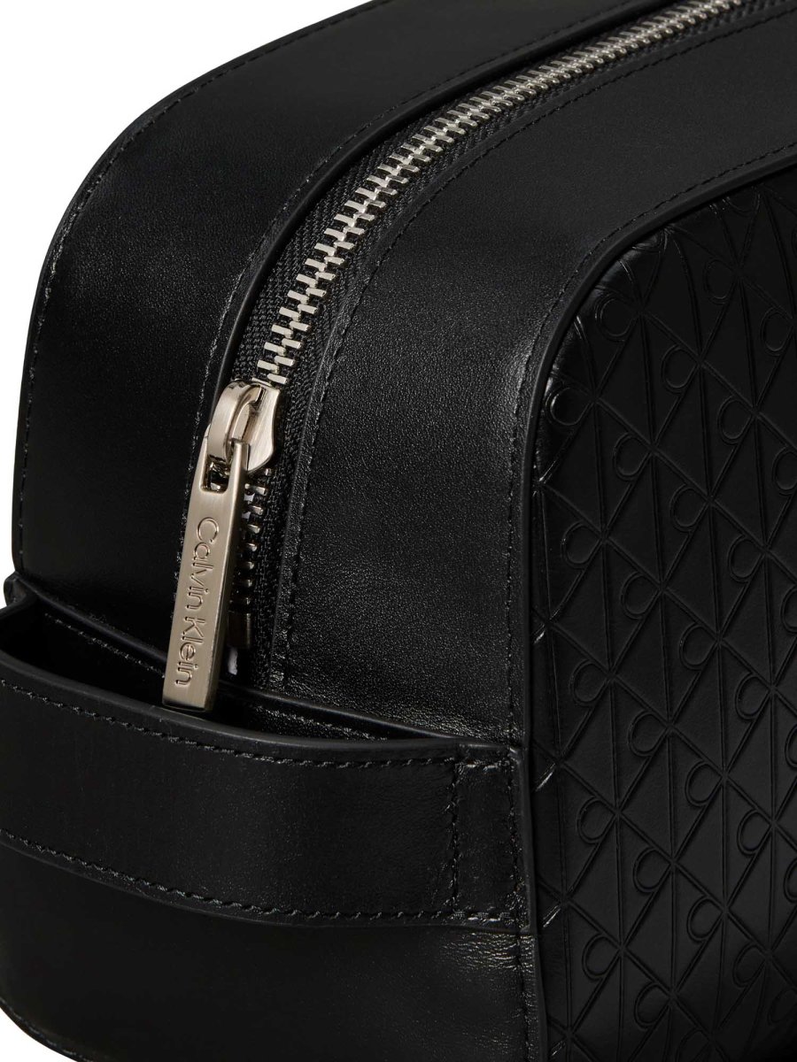 PORTATTUTTO NERO CALVIN KLEIN EMBOSSED DA UOMO - immagine 5