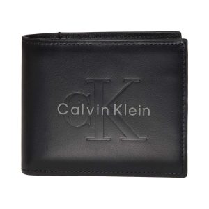 PORTAFOGLIO NERO CALVIN KLEIN BOLD BILLFOLD W/C DA UOMO