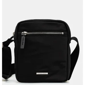 TRACOLLA SLEEK NYLON REPOR CALVIN KLEIN UOMO NERO