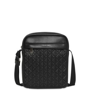 TRACOLLA NERA CALVIN KLEIN EMBLEM REPORTER DA UOMO