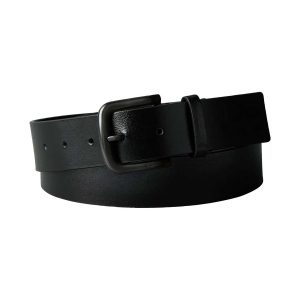 CINTURA NERA CALVIN KLEIN ROUND BUCKLE 35MM DA UOMO