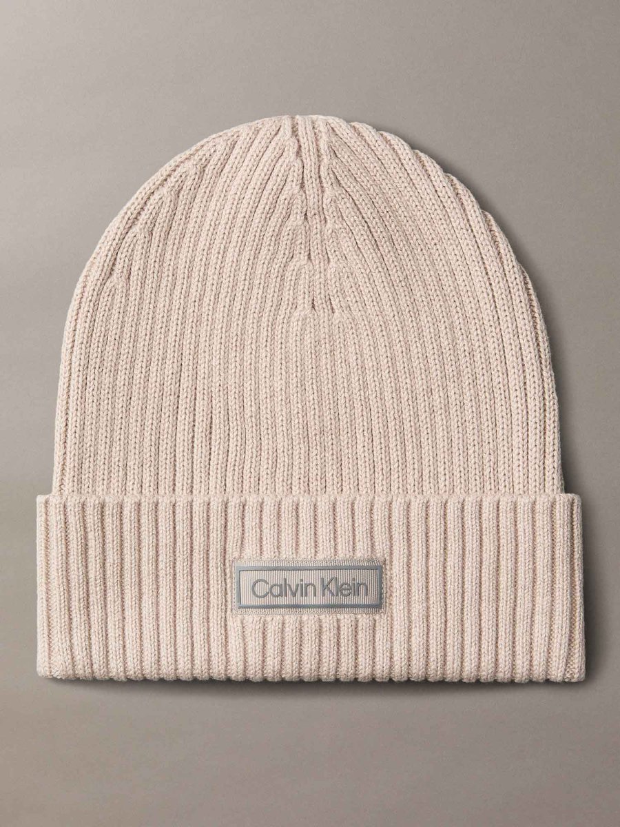 CAPPELLO PATCH CHUNKY CALVIN KLEIN UNISEX BEIGE - immagine 2