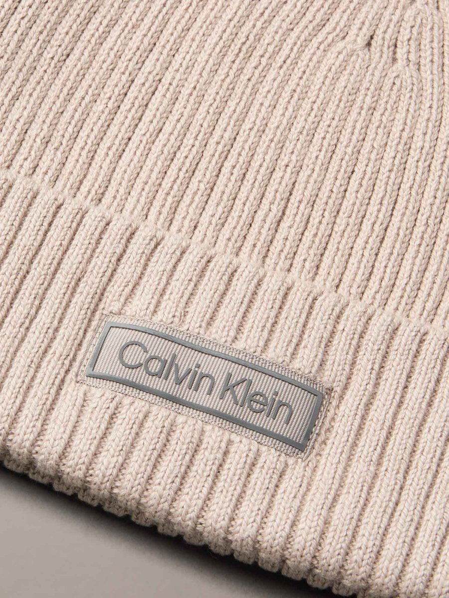 CAPPELLO PATCH CHUNKY CALVIN KLEIN UNISEX BEIGE - immagine 4