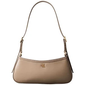 BORSA TAUPE CALVIN KLEIN SMALL SHOULDER BAG DA DONNA