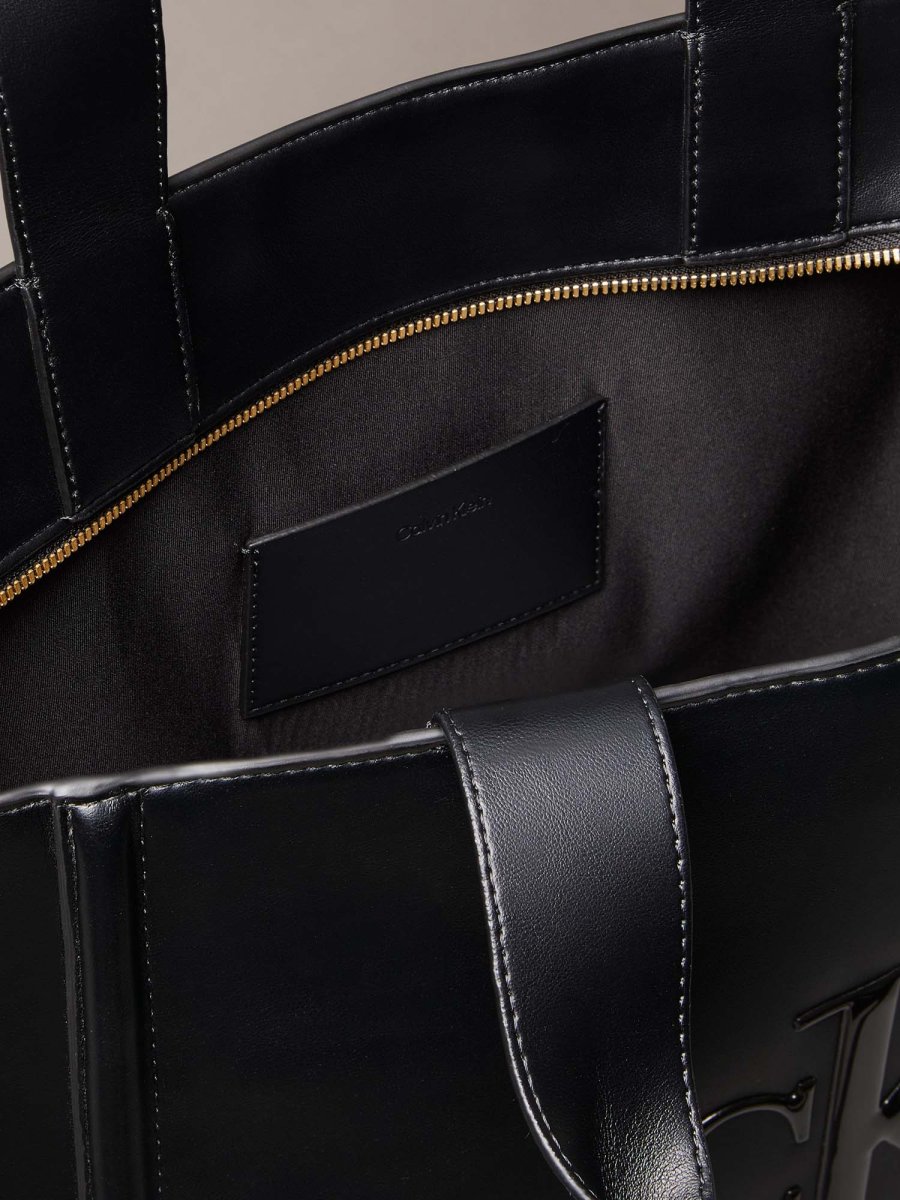 BORSA NERA CALVIN KLEIN MEDIUM TOTE DA DONNA - immagine 4