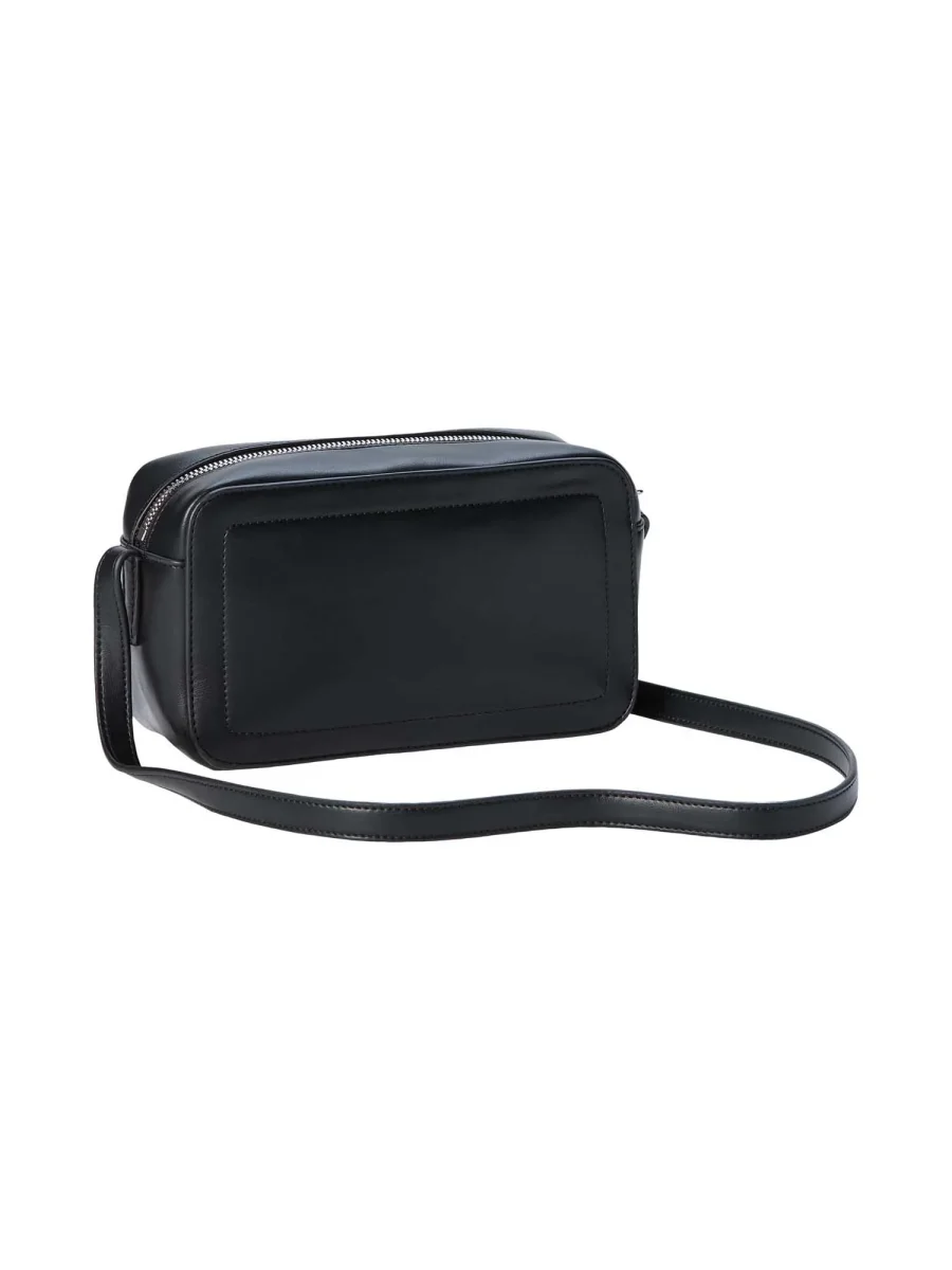 BORSA NERO-BIANCO CALVIN KLEIN BOLD CAMERA BAG DA DONNA - immagine 3