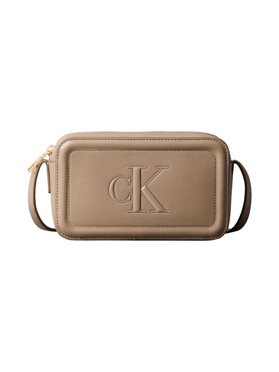 BORSA NERA CALVIN KLEIN BOLD CAMERA BAG DA DONNA