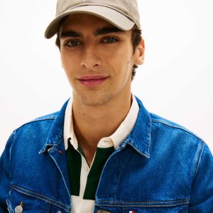 CAPPELLO BEIGE TOMMY JEANS FLAG SOFT DA UOMO