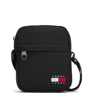 TRACOLLA NERA TOMMY JEANS RIPSTOP REPORTER DA UOMO