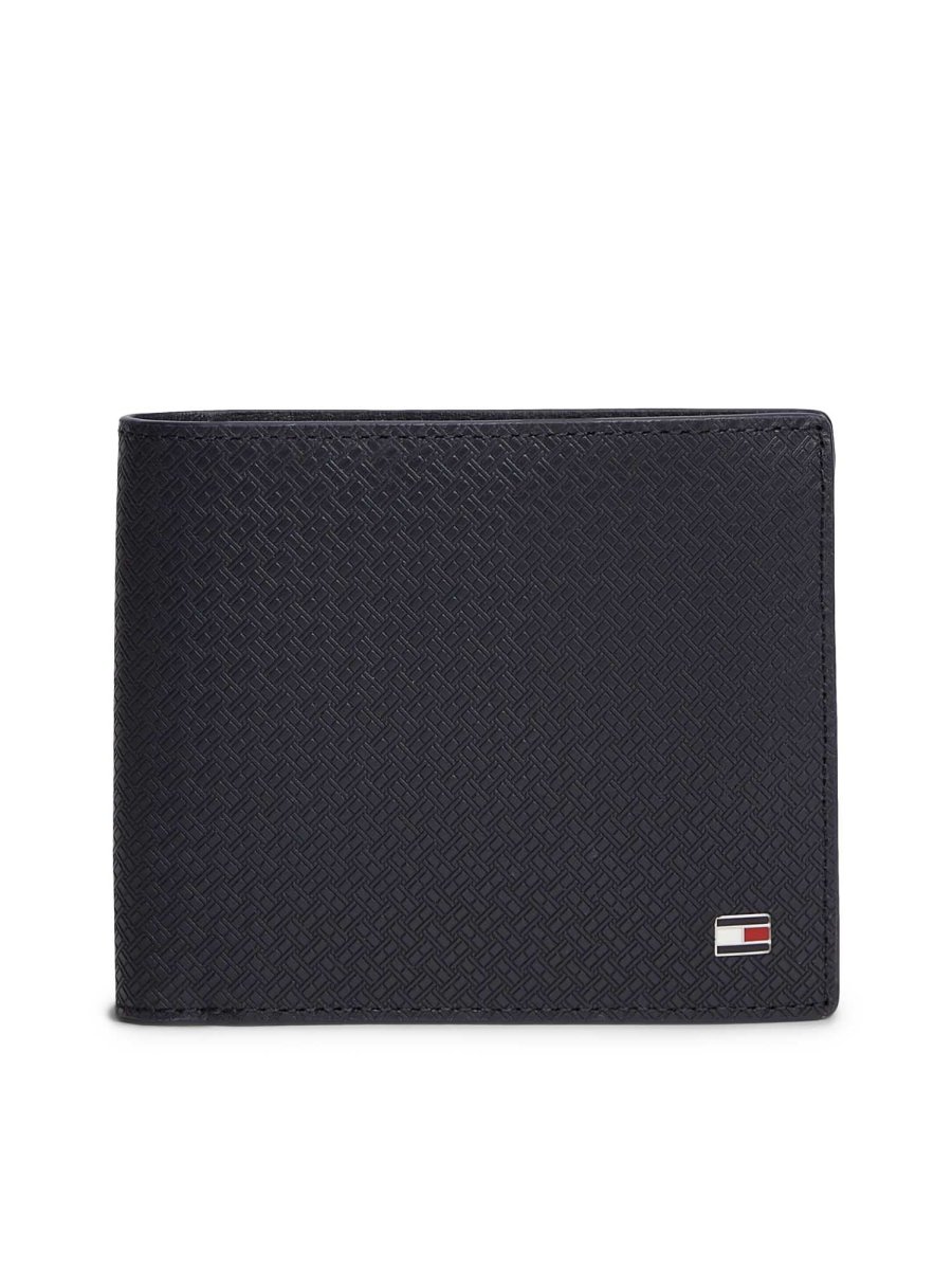 PORTAFOGLI BLU TOMMY JEANS EMBROSS CON MOTIVO DI BANDIERINE DA UOMO - immagine 2