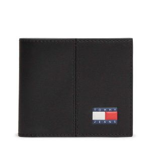 PORTAFOGLI NERO TOMMY JEANS HERITAGE CC DA UOMO